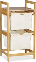 sorter do bielizny relaxdays jasnobrązowy