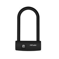Hyrican Smart Lock, Fingerabdruck-Bügelschloss U-Form, Fahrradschloss, biometrisch, USB Typ C, schwarz