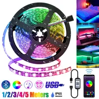 4M Bluetooth LED Stripes RGB LED Streifen USB TV Hintergrundbeleuchtung Musik Sync Lichtleiste Lichtband Wasserdichte