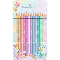FABER-CASTELL Dreikant-Buntstifte SPARKLE PASTELL 12er Etui