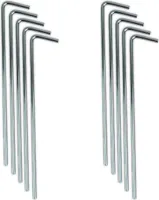 Zeltheringe Zelthaken 17cm Erdnägel Stahl Erdanker Metall Zeltbefestigung Camping Bodenanker Zelt Anker