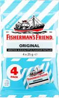 Fisherman's Friend Original Eucalyptus zuckerfrei 4x25g