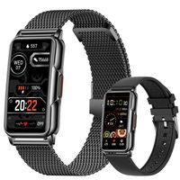 Smartwatch, Smartwatch Damen Herren, 1.47" HD Fitness Tracker Uhren für Android IOS, IP67 Wasserdicht Pulsmesser Schrittzähler Aktivitätstracker