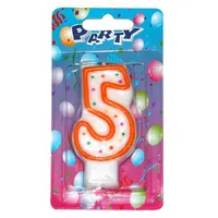 Párty svíčka číslo 5