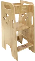 Skyline Steh und Lernturm Baby ab 1 Jahr Montessori Learning Tower Höhenverstellbar Tritthocker Kinder Indoor Möbel Kinderzimmer Trittschemel Kitchen