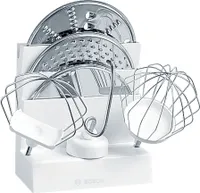 Bosch MUZ4ZT1 Zubehörträger Rührbesen Knethaken Edelstahlscheiben weiss für MUM4