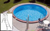 Pool / Stahlwandpool myPool Premium Halbhochbeckenleiter Ø 450x120cm