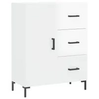 Kredens biały wysoki połysk 69,5x34x90 cm materiał drewnopochodny