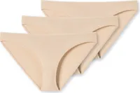 SCHIESSER Damen Slip 3er Pack - Minislip, Unterhose, Baumwolle Stretch 95/5, uni Beige (Sand) 3XL