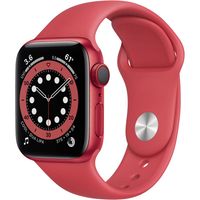 Apple Watch Series 6 (GPS), 40 mm, hliník (VÝROBA) ČERVENÉ a červený športový remienok