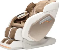 WELLIRA 3D Massagesessel PASSERO Zero-Gravity Massagestuhl mit Wärmefunktion, Timerfunktion, inkl. Lautsprecher, Luftdruckmassage, beige/weiß