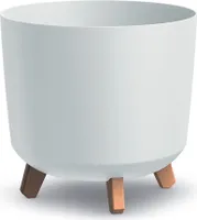 NABBI Plastový kvetináč na nožičkách DGTL300L 29,8 cm - biela