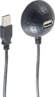 Przedłużacz USB 2.0 A, czarny, 1,5 m
