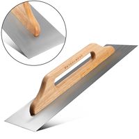 STAHLWERK Glättekelle 140 x 500 mm Putzkelle Traufel Glattkelle Schweizer Kelle