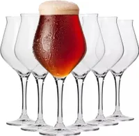 KROSNO Avant-Garde Degustační sklenice na pivo, Sada 6, 420 ml