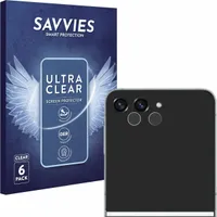 6x Für Samsung Galaxy Z Flip 5 (NUR Kameraschutz) Schutzfolie Savvies Displayschutz Display Schutz Folie Klar Transparent
