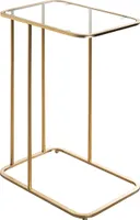 HAKU Möbel Beistelltisch gold - Maße: B 45 cm x H 65 cm x T 30 cm; 24741