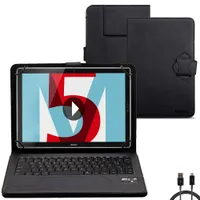 Bluetooth Tastatur Tasche Huawei MediaPad T5 10.1 Tablet Hülle Schutzhülle Cover