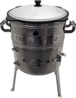 Utschak Edelstahl Aidos Utschak Set mit Kazan aus Gusseisen 8L