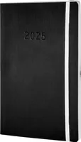 CHRONOPLAN 50945 Tagesplan Buchkalender Softcover A5 2025 schwarz