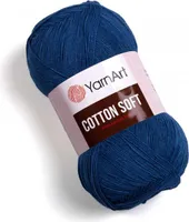 YarnArt Baumwolle Soft 17 Denim – Weiches Baumwollgarn mit Acryl für zarte Handarbeiten, 100g / 600m – Perfekt für Babysachen und Sommerprojekte
