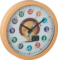 relaxdays Kinder Wanduhr "Löwe"