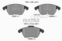 TEXTAR Bremsbeläge Vorne (2469602) für Touran VW Passat Cc B6 CC SEAT Altea Xl