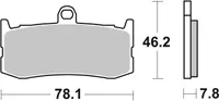 Klocki hamulcowe SBS 864RST (zestaw na tarczę) Road Racing Sinter