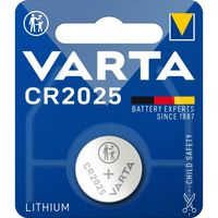VARTA Electroniczelle CR 2025 1er Blister CR2025 Lithium-Batterie 3V 170MAH