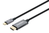 Manhattan 4Ka60Hz USB-C auf HDMI-Kabel Stecker/Stecker 2m - Kabel - Digital/Daten