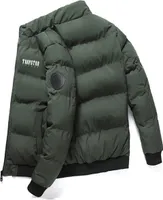 ASKSA Herren Winterjacke Steppjacke Warm Leichte Jacke uebergangsjacke mit Reissverschluss, Gruen, 4XL