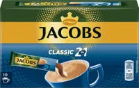 Jacobs Classic 2in1 Sticks | löslicher Kaffee | 10 Portionen