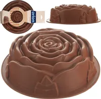 Orion Silikonform Gugelhupfform aus Silikon Kuchenform Napfkuchenform Rose SILLINIE 25 cm