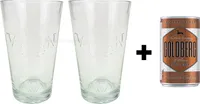 Ron Vacilon Glas Longdrinkglas Cocktail Bar Set 2,4cl geeicht - 2 Gläser