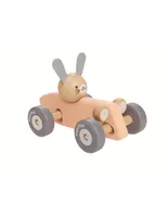 PlanToys Holzspielzeug Hasen-Rennwagen
