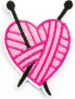 Oblique Unique Aufnäher Patch Abzeichen Aufbügler Flicken - Herzknäuel