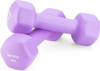 Gymtek® Kurzhantel Set - 2x 2kg Neopren Hanteln - Hantel Set für Krafttraining, Fitness, Workout - Gymnastikhanteln, Hanteln für Home Gym