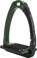Acavallo Arena Aluplus 2.0 Steigbügel Grün,Schwarz 12 cm Grün,Schwarz 12 cm