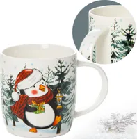 Becher Weihnachtsbecher 370 Ml Weihnachten Keramik Pinguin