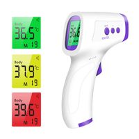 Infrarot Thermometer genaue digitale berührungslose fieberthermometer stirn termometer für Erwachsene und Säuglinge LED hohe Helligkeit Körpermodus/Objektmodus Lagerbar 32 Gruppenmesswerte