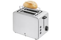 WMF Stelio Toaster 2 Scheiben Edelstahl, Doppelschlitz Toaster mit Brötchenaufsatz, Bagel-Funktion, 7 Bräunungsstufen, 900 W, Toaster edelstahl matt