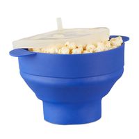 relaxdays Popcorn Maker Silikon für die Mikrowelle