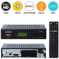 Anadol HD666 Full HD digitaler Sat-Receiver (DVB-S2, 1080p, PVR, HDMI, SCART, USB 2.0, schwarz)