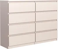 meble masztalerz Kommode Kaschmir 8 Schubladen 120 cm - Sideboard für Wohnzimmer - H: 101,5 cm, B: 120 cm