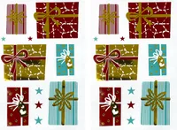 Oblique Unique 22 Weihnachtsmotiv Sticker Geschenke Sterne Aufkleber für Weihnachten Weihnachtsdeko zum Basteln