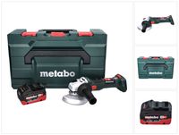 Metabo W 18 LT BL 11-125 Akku Winkelschleifer 18 V 125 mm Brushless + 1x Akku 5,5 Ah + metaBOX - ohne Ladegerät