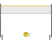 Volleyball-Set 6m - Mit Pfosten, Netz, Ball und Pumpe