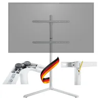 Televízny stojan TV stojan TV stojan 40 kg pevný VESA 600x400 voľne stojaci biely