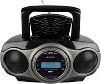 Retekess TR631 DAB Radio mit CD-Player, Boombox Bluetooth, Radio Batteriebetrieben, FM-Stereo, USB, AUX in, LCD Display mit Hintergrundbeleuchtung(Schwarz)