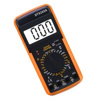 DT9205A Handheld-Multimeter-Multimeter-Überlastschutz Nicht-Schlupf-LCD-Display elektrisches Multimeter für Test-Gelb